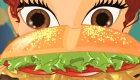 Cuisiner des hamburger de fille
