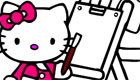 Hello Kitty à colorier