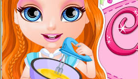 Bébé Barbie cuisine