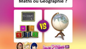 La meilleure matière à l’école : Maths ou Géographie ?