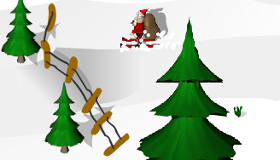 Les super skis du Père Noël