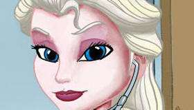 Elsa de La Reine des Neiges en docteur