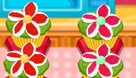 Jolis cupcakes fleuris