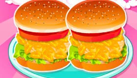 Hamburgers de filles pour l’été