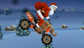 Jeu de moto avec le Père Noël