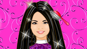 Jeu de coiffure avec Selena Gomez